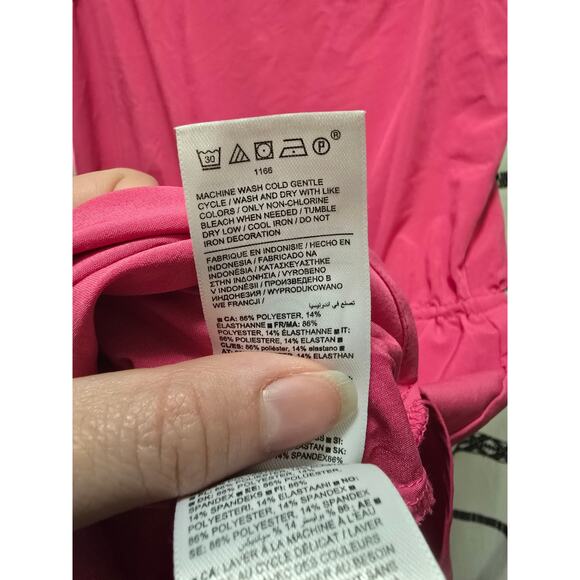 Athleta pink athleisure/athletic dress waist drawstring cinching size large - Picture 8 of 10